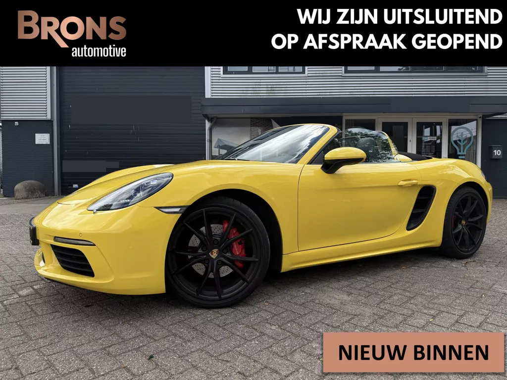 Porsche 718 Boxster S 2.5 Turbo l Sport uitlaat l 350Pk l compleet onderhouden bij Porsche
