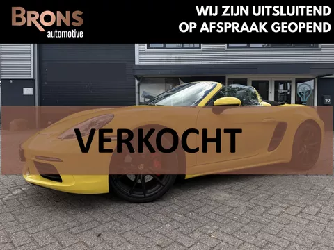Porsche 718 Boxster S 2.5 Turbo l Sport uitlaat l 350Pk l compleet onderhouden bij Porsche